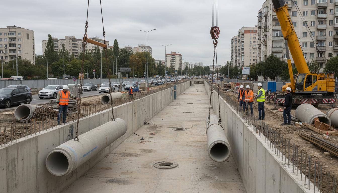 Sistema de drenagem pluvial executado pela BRA Engenharia