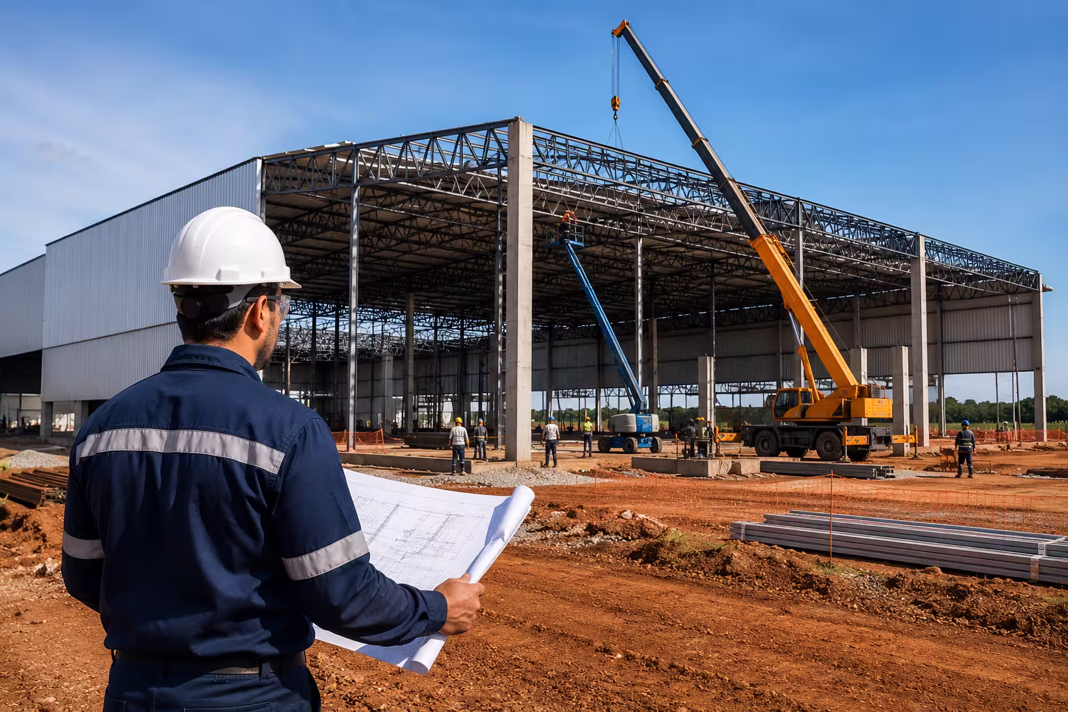 Galpao industrial construido pela BRA Engenharia