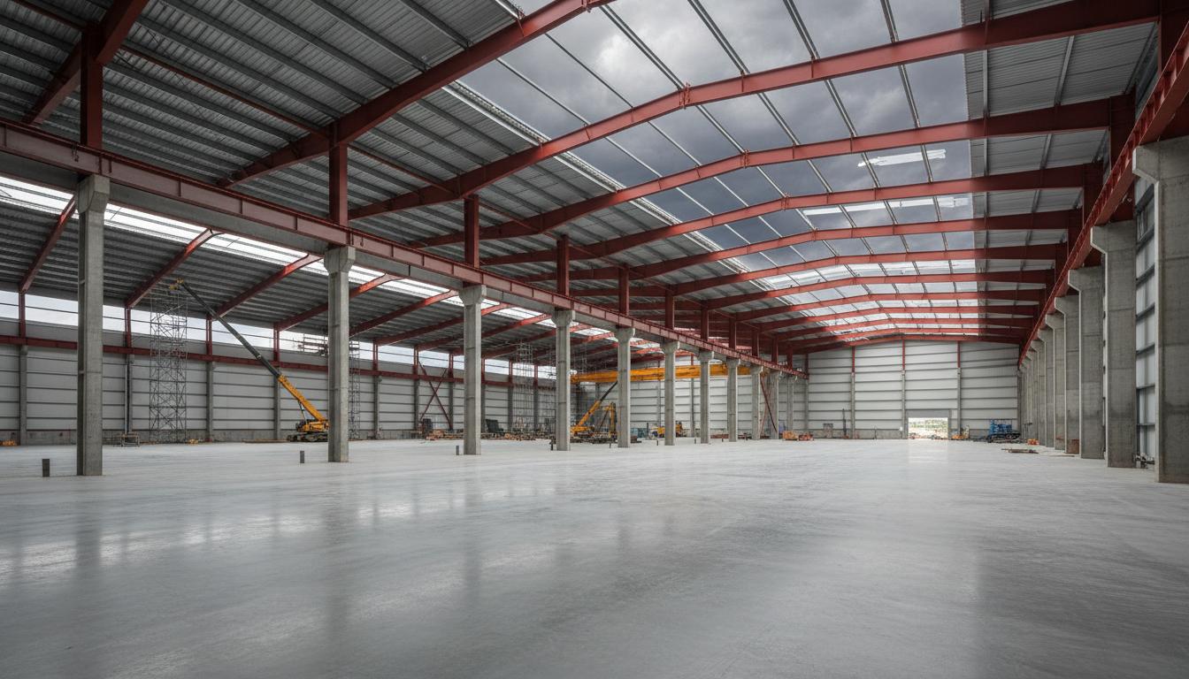 Galpao industrial construido pela BRA Engenharia